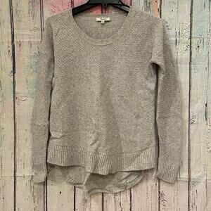 Madewell Sweater Womens XS Gray Jumper Knit Knitted Crew Neck Casual Fall